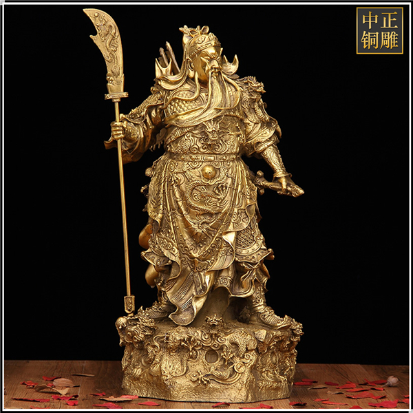 開光純銅鎏金銅關公.jpg 開光純銅鎏金銅關公.jpg